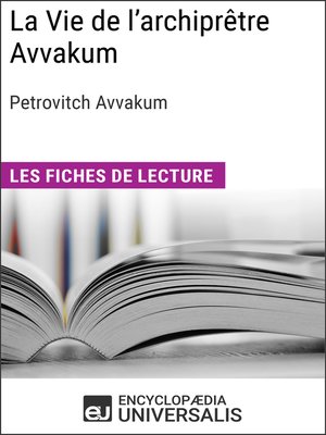 cover image of La Vie de l'archiprêtre Avvakum de Petrovitch Avvakum